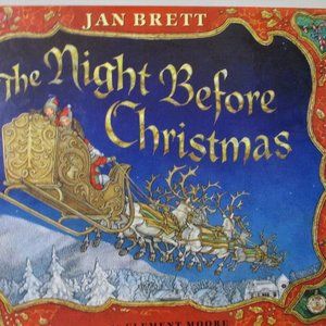 The Night Before Christmas BOOK Jan Brett 1998 Like New Never Read W Dust Cover